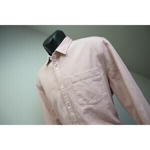 Topman Button Up Shirt Rugged Camp Casual Long Sleeve Mens Sz Medium